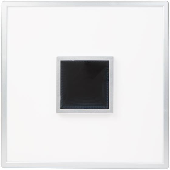Square LED infinity ceiling light - chrome - switched off