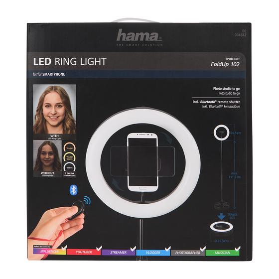 Hama ringlamp met statief - verpakking