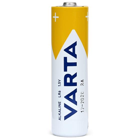 Varta alkaline batterij achterkant