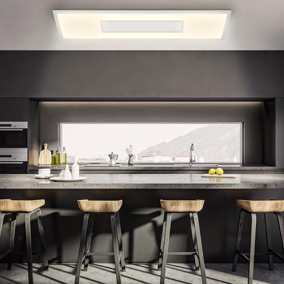 Rectangular CCT LED panel Magic Cento 319904TF - silver in kitchen