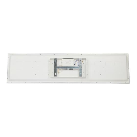 Rectangular CCT LED panel Magic Cento 319904TF - silver back of light