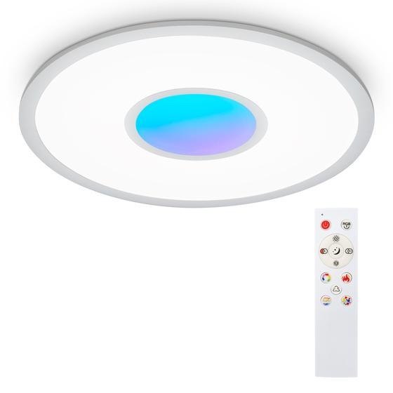 Panneau LED rond Telefunken Magic Cento 320104TF gris argenté