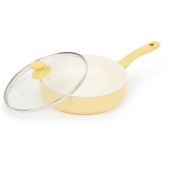 Greenchef 14-piece pan set - pan with lid open