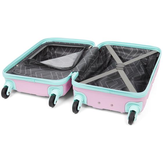 children's suitcase Clouds inside unzipped