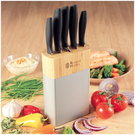 Russell Hobbs knife set in kitchen