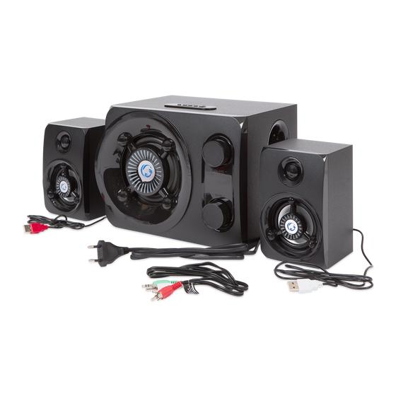 2.1 gaming speaker with LED lighting complete set with cables