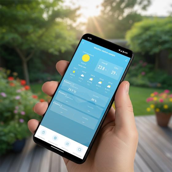 Digital weather station - notifications on smartphone