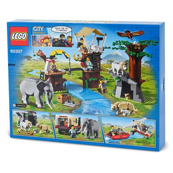 Lego City Wildlife Rescue Camp verpakking achter