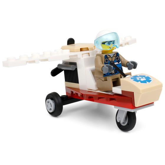 Lego City Wildlife Rescue Camp helicopter