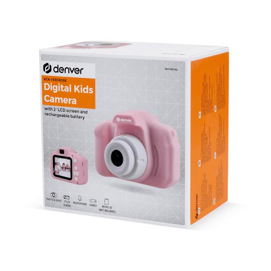 Packaging of the Denver pink children's camera KCA-1330