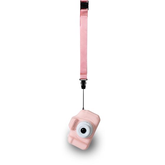 Denver roze kindercamera hangend aan koord