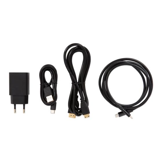 Denver portable monitor - 15.6 inch - complete set of cables