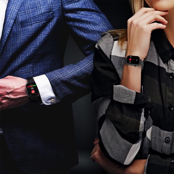 Couple wearing the Denver Smartwatch