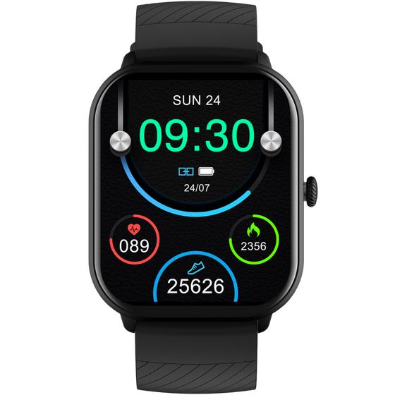 Denver smartwatch - black - front view