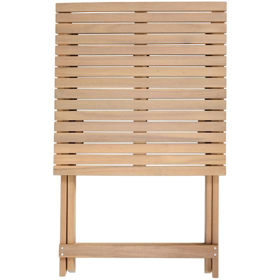 Table of luxury bistro set folded