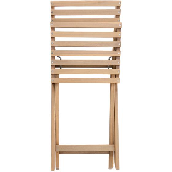 Chair of luxury bistro set folded