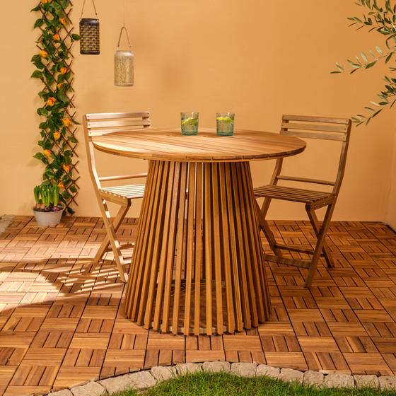 Ronde design tuintafel inspiratie