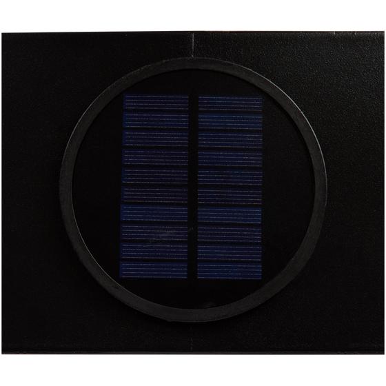 Wall planter set with solar lighting - solar panel