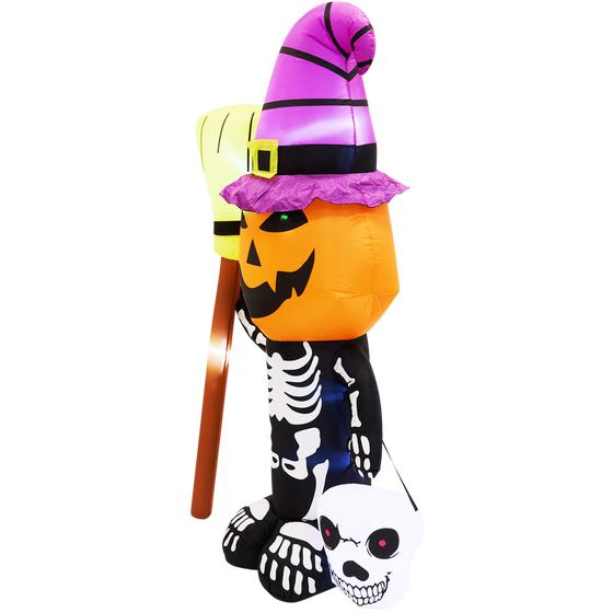 Inflatable Halloween skeleton 210 cm - side view