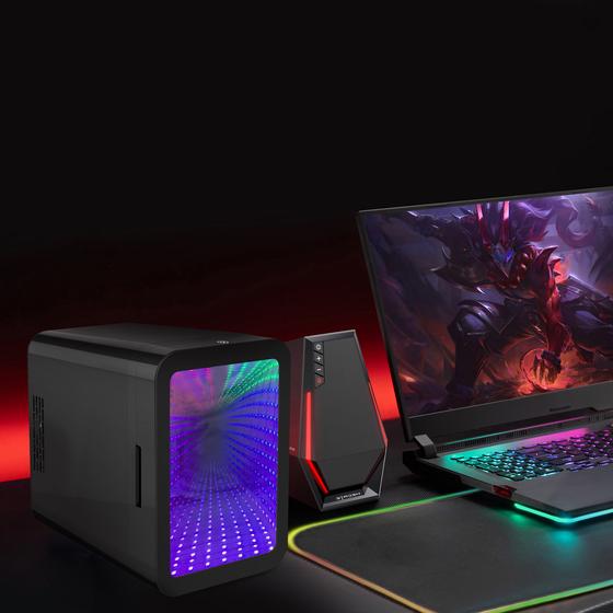 Gaming mini fridge - in game setup