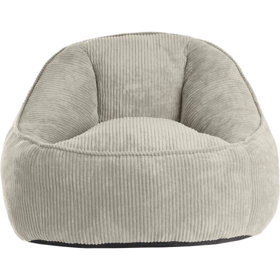 Teddy ribbed armchair - front view