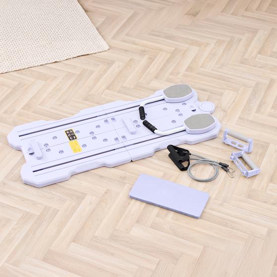 Foldable pilates reformer - different parts