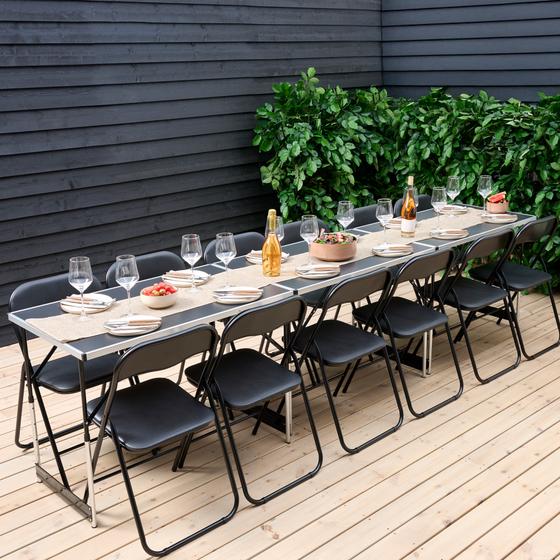 Multifunctionele tafelset lange tafel