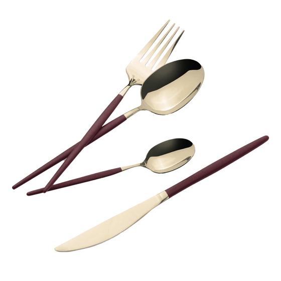 Berlinger Haus luxury cutlery set - knife, fork, dessert spoon & teaspoon