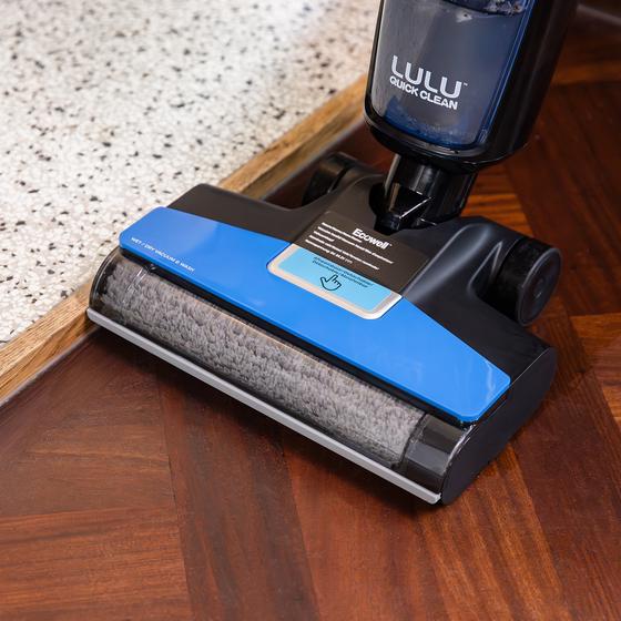 Ecowell wet/dry vacuum cleaner with mopping function on wooden floor