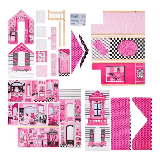 KidKraft wooden doll's house Amelia walls and floors