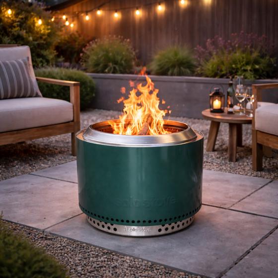 Solo Stove vuurkorf - groen Yukon 2.0 – Cascade | Ø 71 x 46 cm | stookt op hout