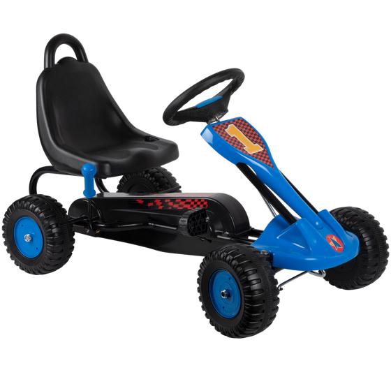 Go-kart with handbrake – blue/black