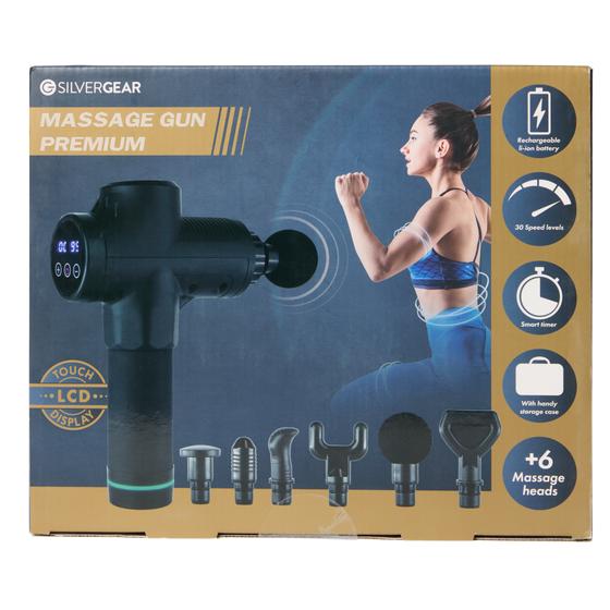 Silvergear premium massage gun - in packaging