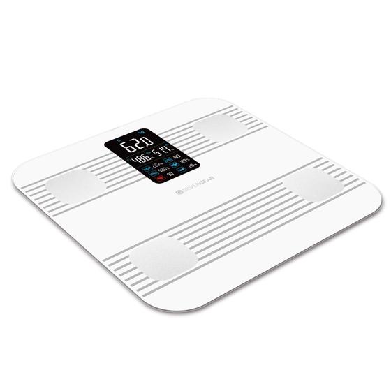 Silvergear smart bathroom scale - white - side view