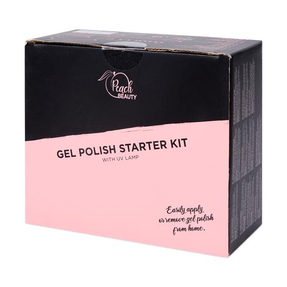 Gel polish starter kit in packaging