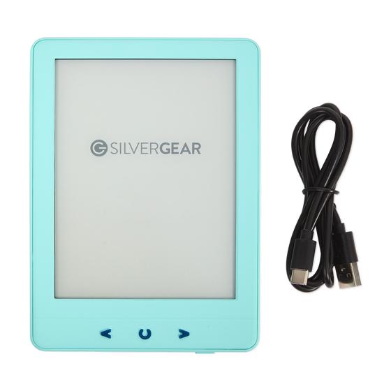 Silvergear e-reader - Blue with cable