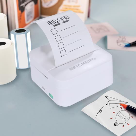 Mini pocket printer - 300 dpi geprint papier uit printer