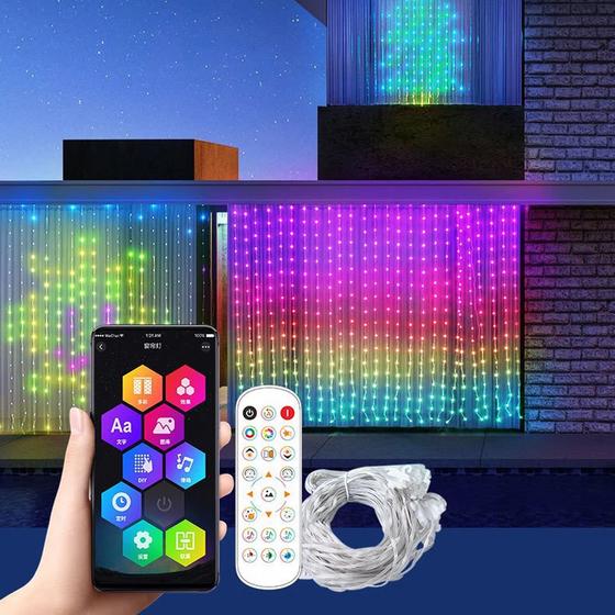 Interactive LED curtain (400LEDs) app