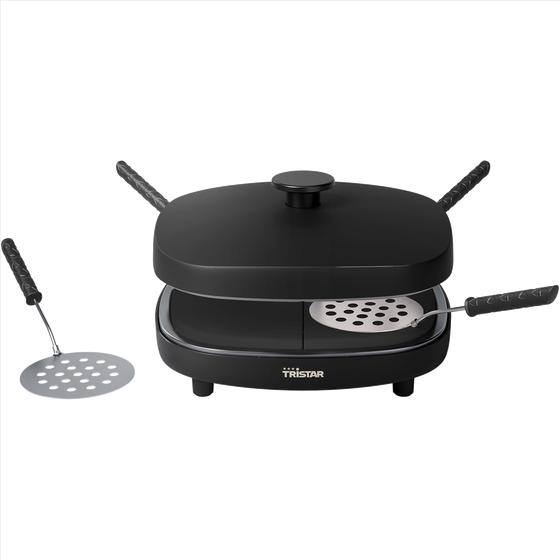 Tristar mini pizza maker with spatulas for 4 people