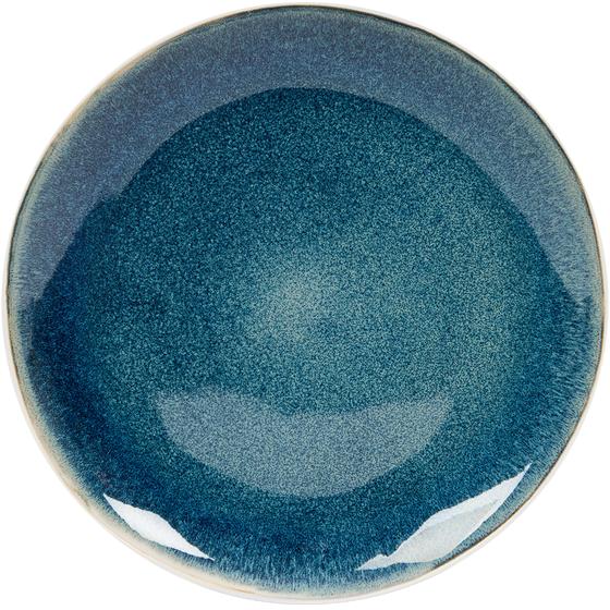 Paksos dinner set – blue/white – dinner plate top view