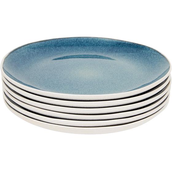 Paksos dinner set – blue/white – dinner plates