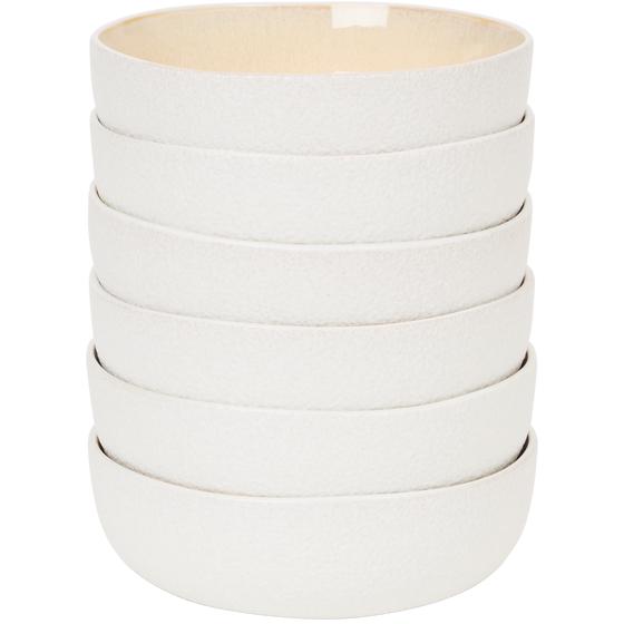 18-piece dinner set Paksos in sand/white - bowls