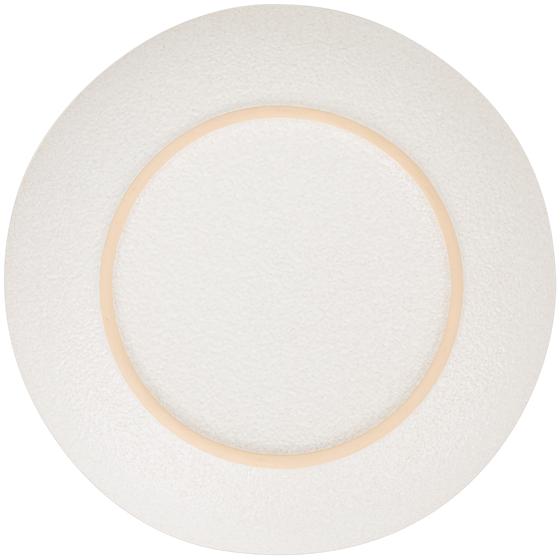 18-piece Paksos dinner set in sand/white - bottom of plate