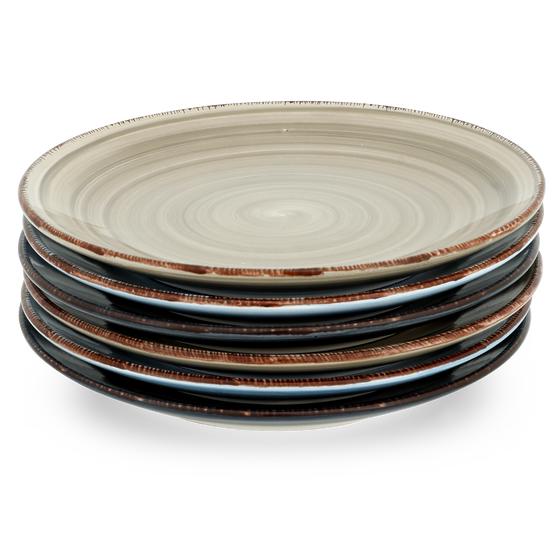 breakfast plates stacked
