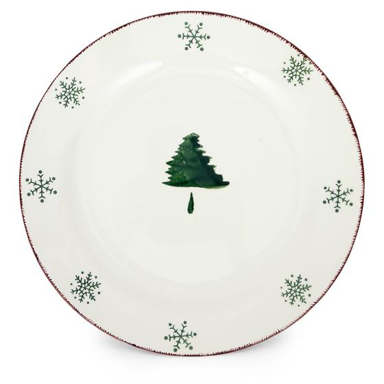 Plate set - Christmas tree - plate top view