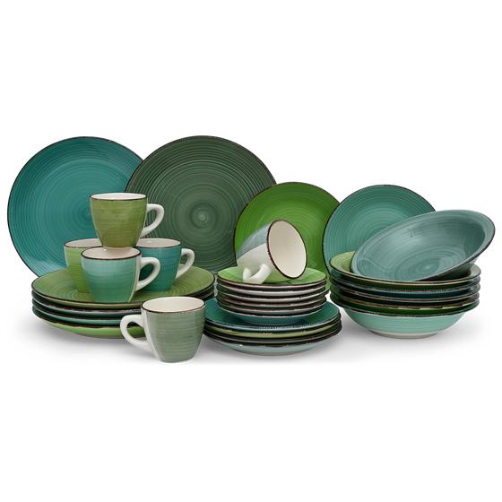 Umbria tableware set – Green