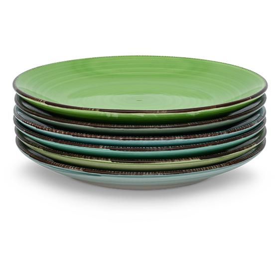 Service complet Umbrië - vert pile of plates
