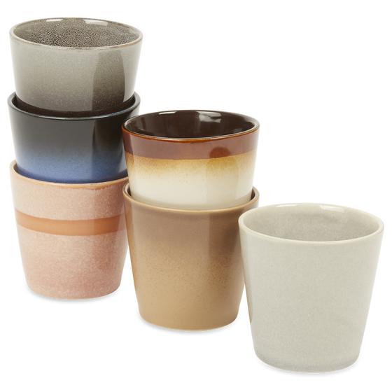 Mug and bowl set Terre different colors of small mugs next to each other