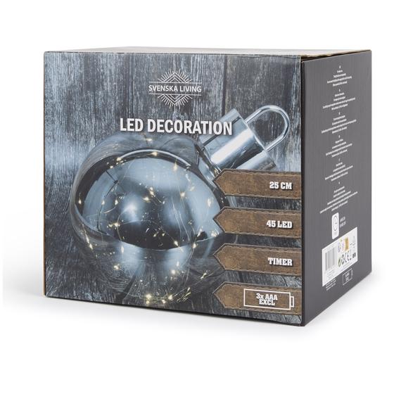 LED glass ball Ø 25 cm - packaging