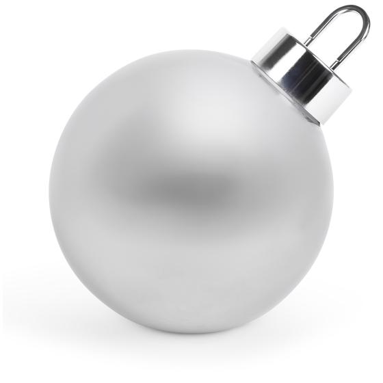 Glazen kerstbal met led-verlichting - 30 cm uit